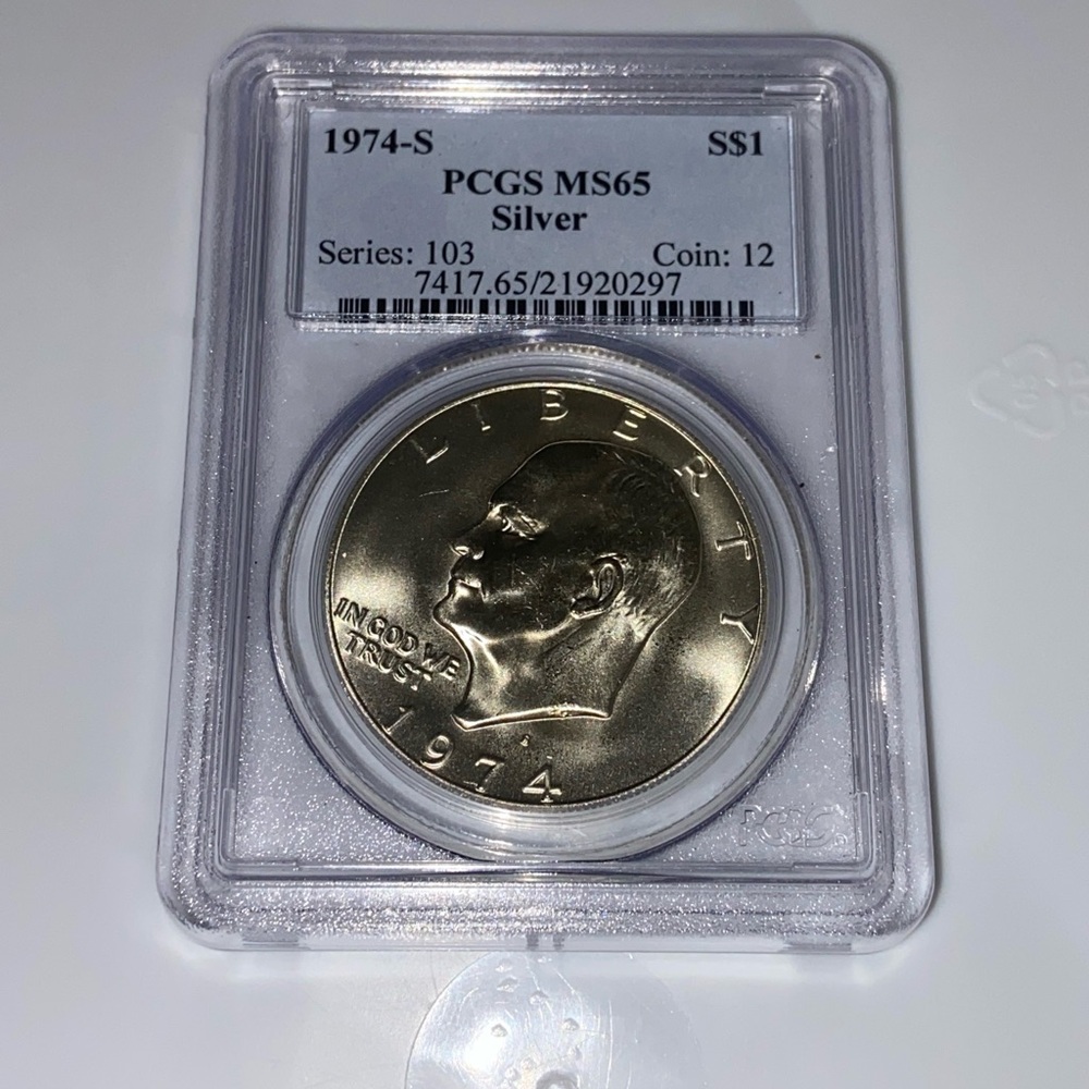MS65 1974-S Silver ike